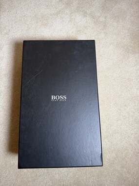 Hugo Boss BOSS Mens Sneakers EU 43 US 10 Navy Suede Leather Shoes w/ Box